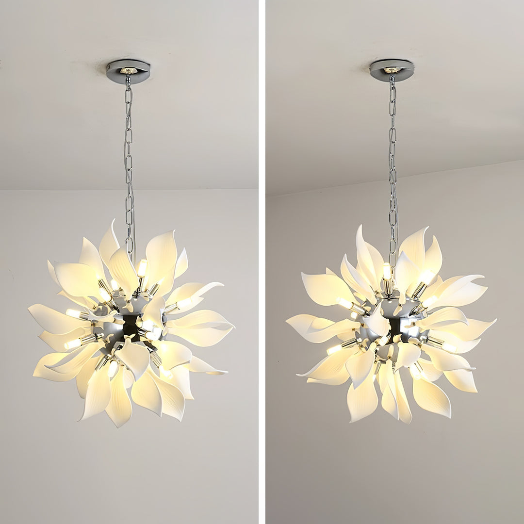 Ceramic Petals Blooming Chandelier