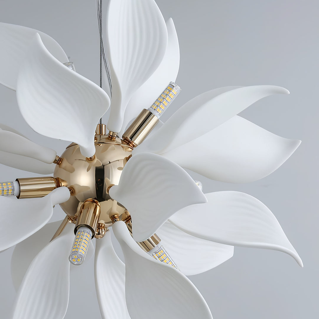 Ceramic Petals Blooming Chandelier