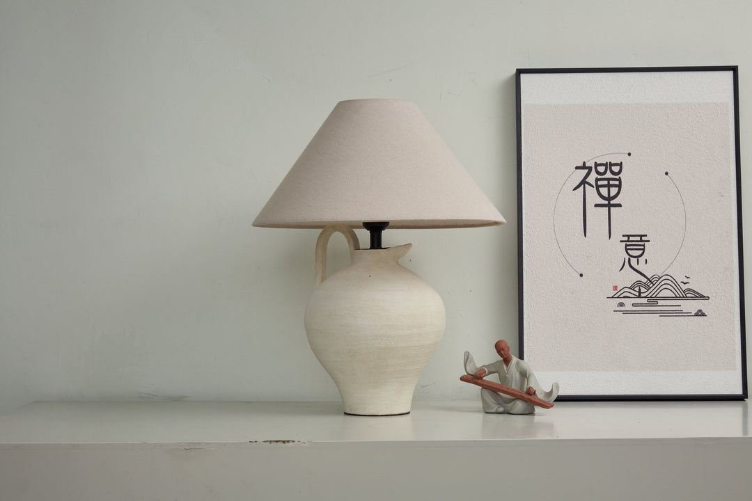 Ceramic Pitcher Shaped Table Lamp - Vakkerlight