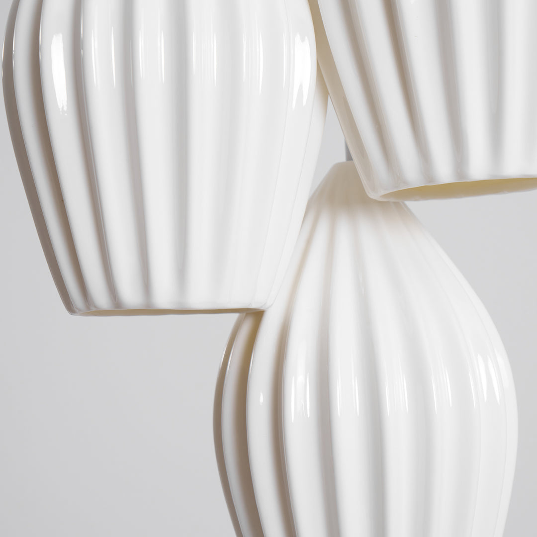 Ceramic Ribbed Pendant Light - Vakkerlight