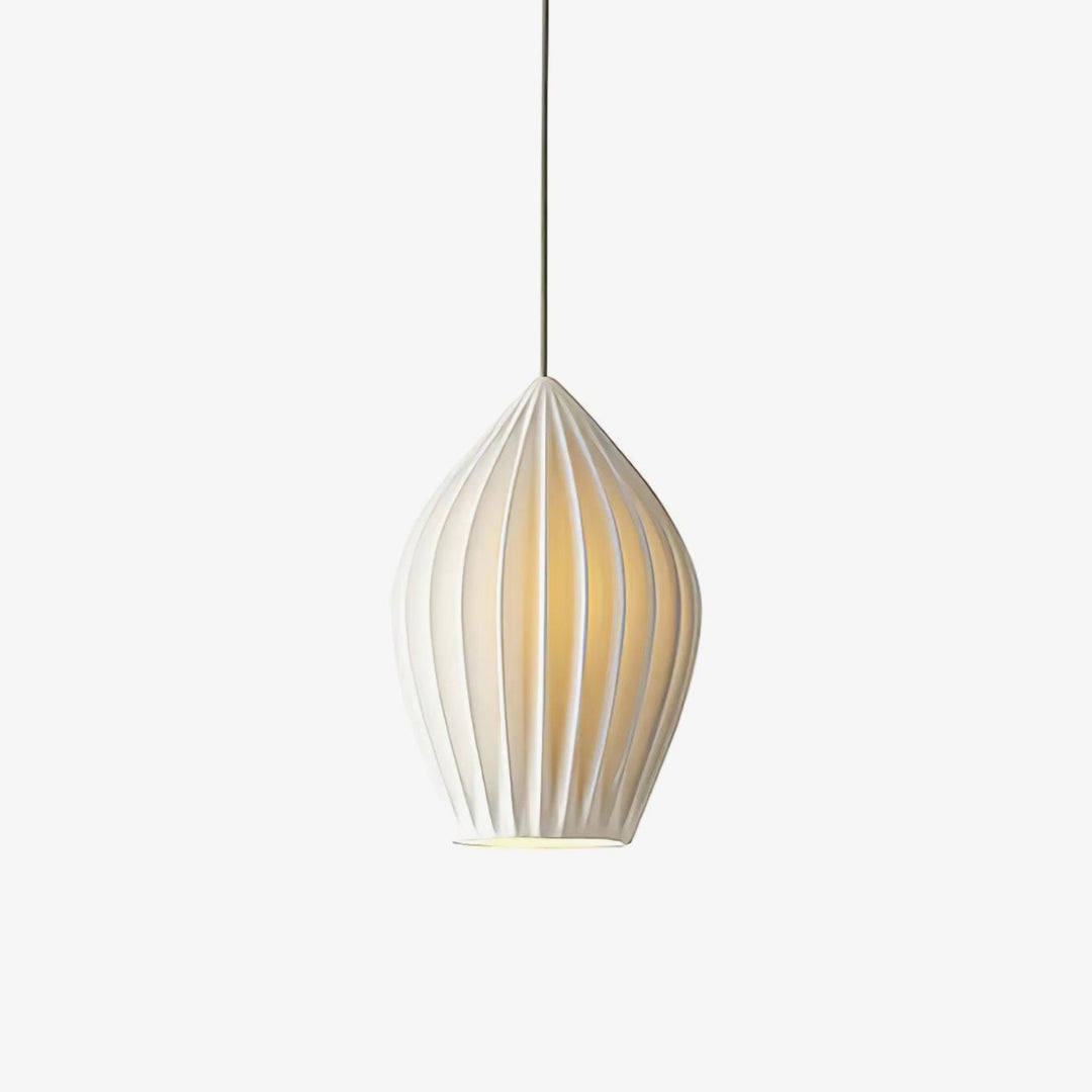 Ceramic Ribbed Pendant light - Vakkerlight