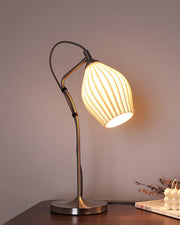 Ceramic Ribbed Table Lamp - Vakkerlight