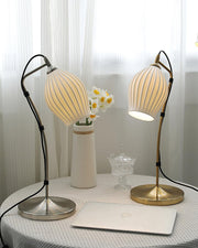 Ceramic Ribbed Table Lamp - Vakkerlight