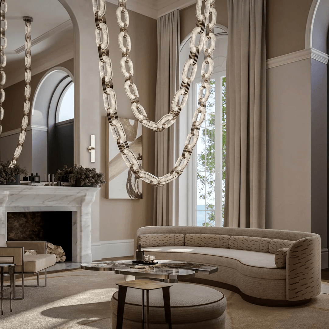 Chain Link Chandelier - Vakkerlight