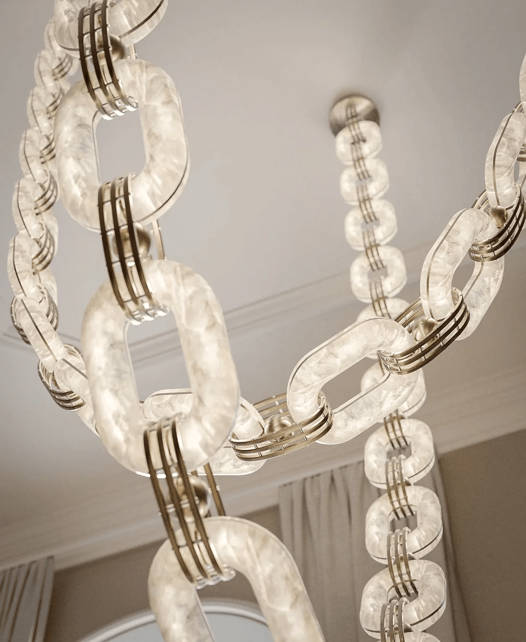 Chain Link Chandelier - Vakkerlight