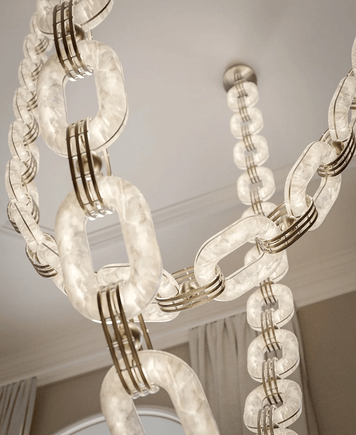 Chain Link Chandelier - Vakkerlight