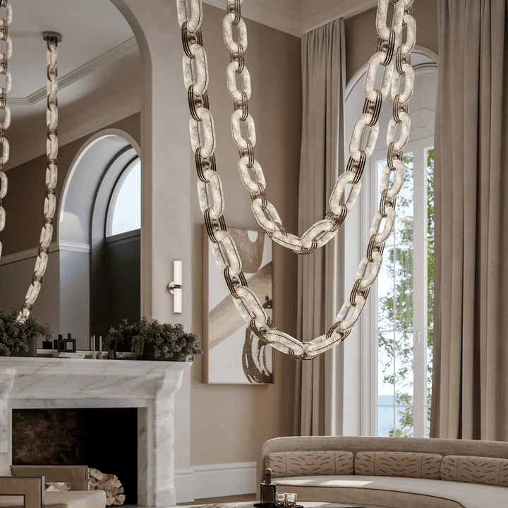 Chain Link Chandelier - Vakkerlight