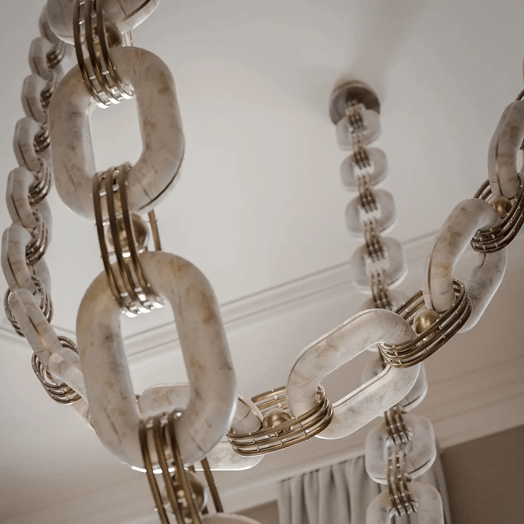 Chain Link Chandelier - Vakkerlight