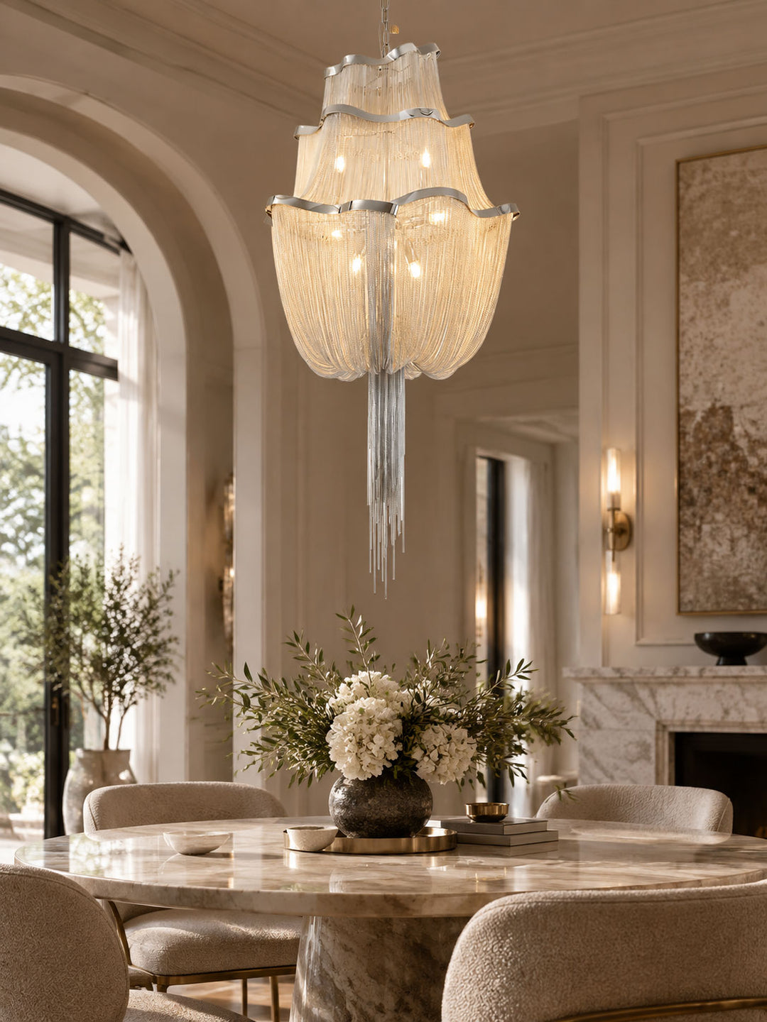 Lampadario Chains Scintillante