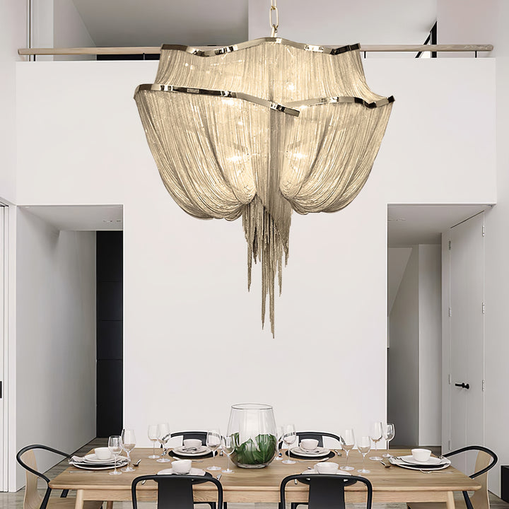 Chains Shimmering Chandelier - Vakkerlight