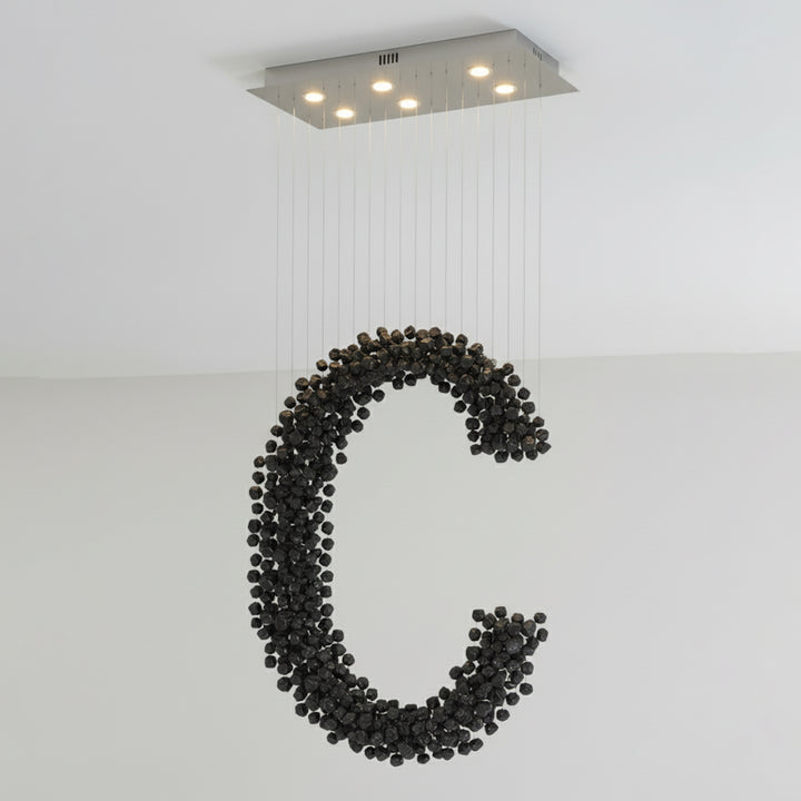Black Stones Chandeliers - Vakkerlight