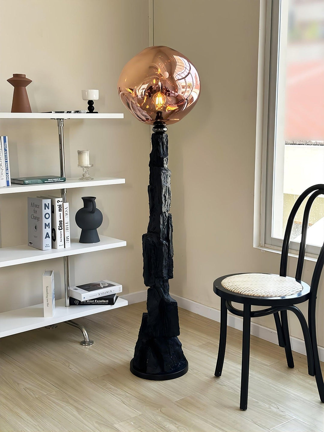 Charcoal Lava Floor Lamp - Vakkerlight