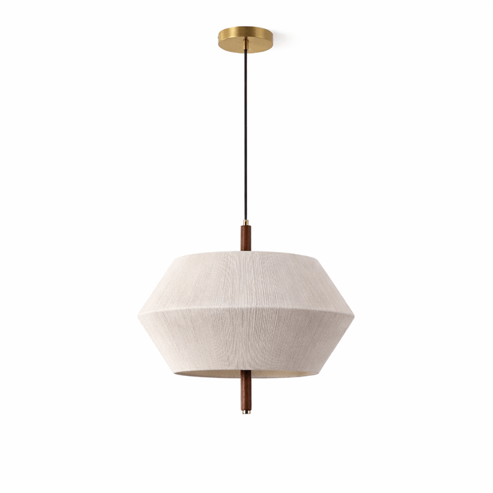 Soren Linen Geometric Pendant Lamp - Vakkerlight