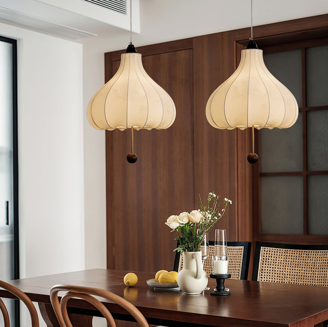 Chestnut Fabric Pendant Light - Vakkerlight