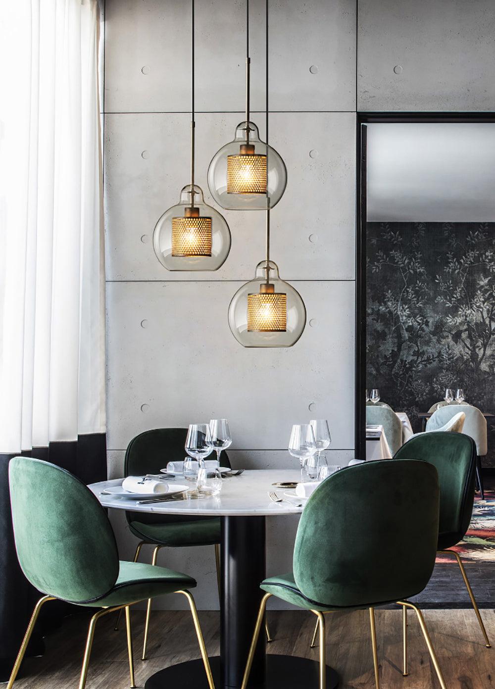 Combined Chiswick Glass Pendant Light - Vakkerlight