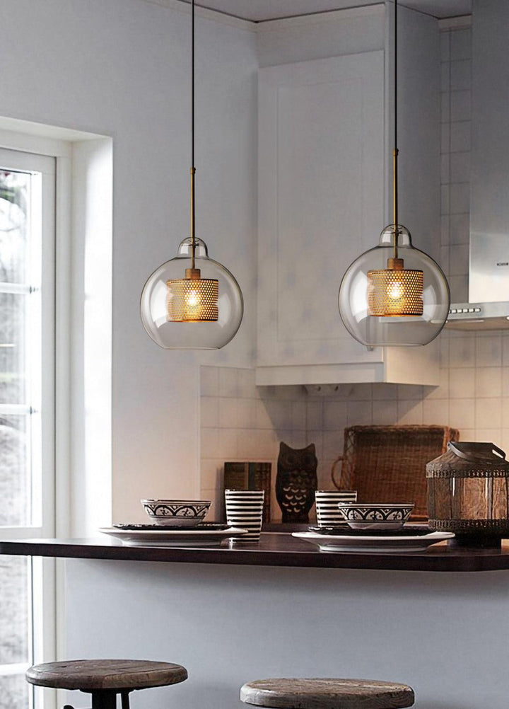 Combined Chiswick Glass Pendant Light - Vakkerlight