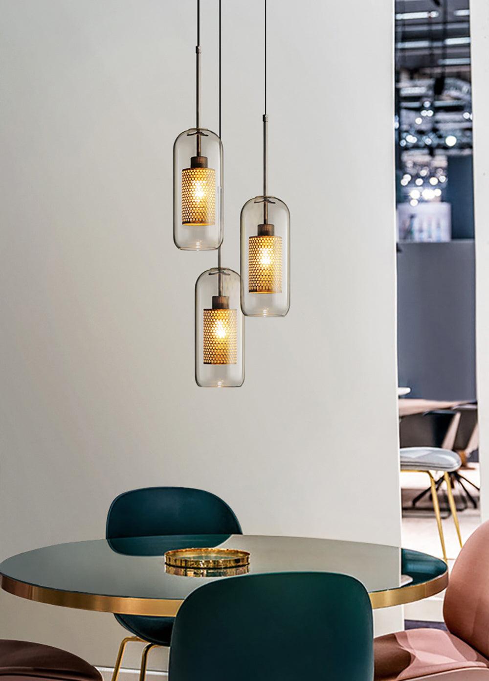 Combined Chiswick Glass Pendant Light - Vakkerlight