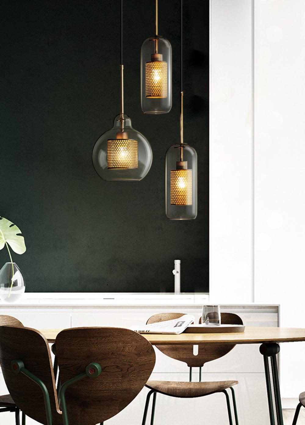 Combined Chiswick Glass Pendant Light - Vakkerlight