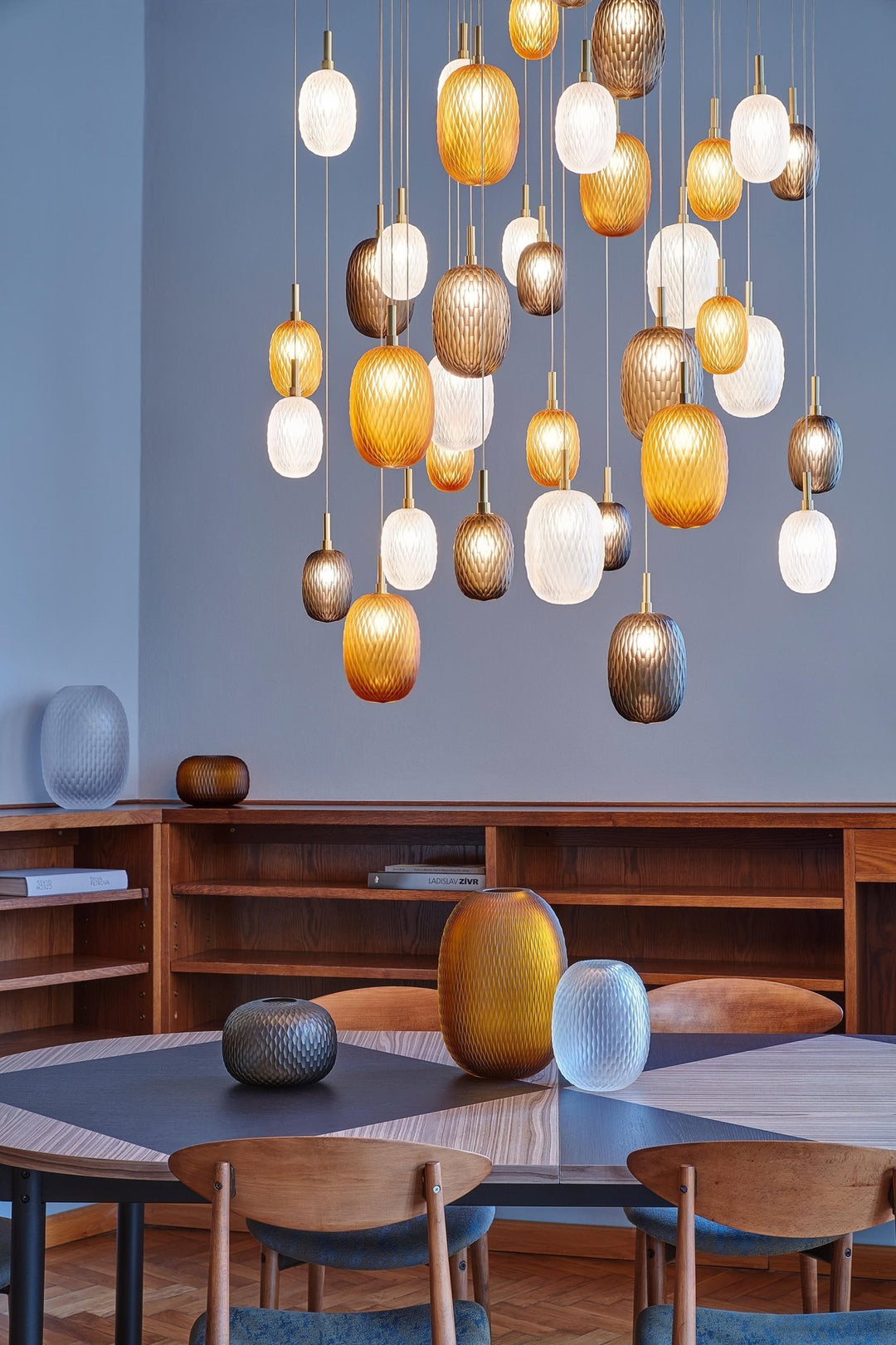 Chromatic Gem Drop Chandelier - Vakkerlight