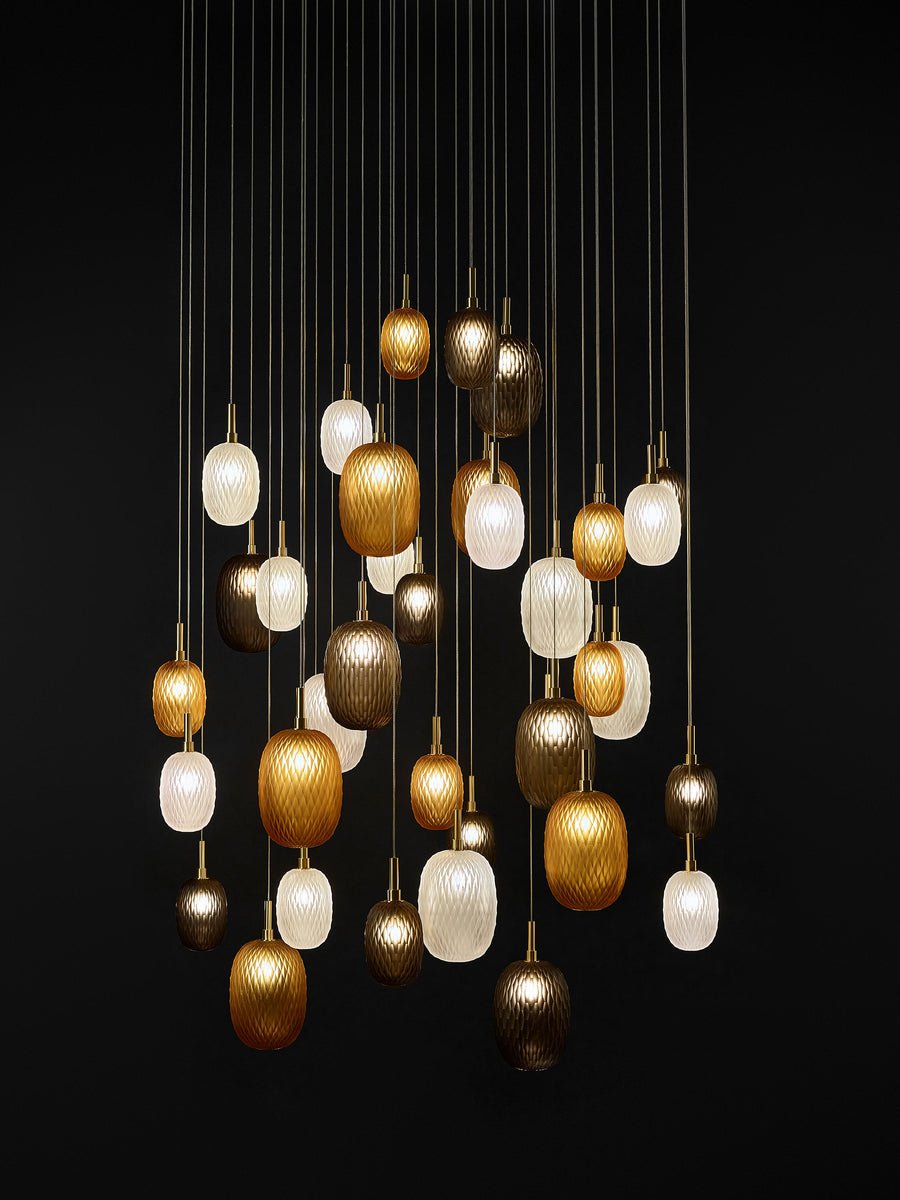 Chromatic Gem Drop Chandelier - Vakkerlight