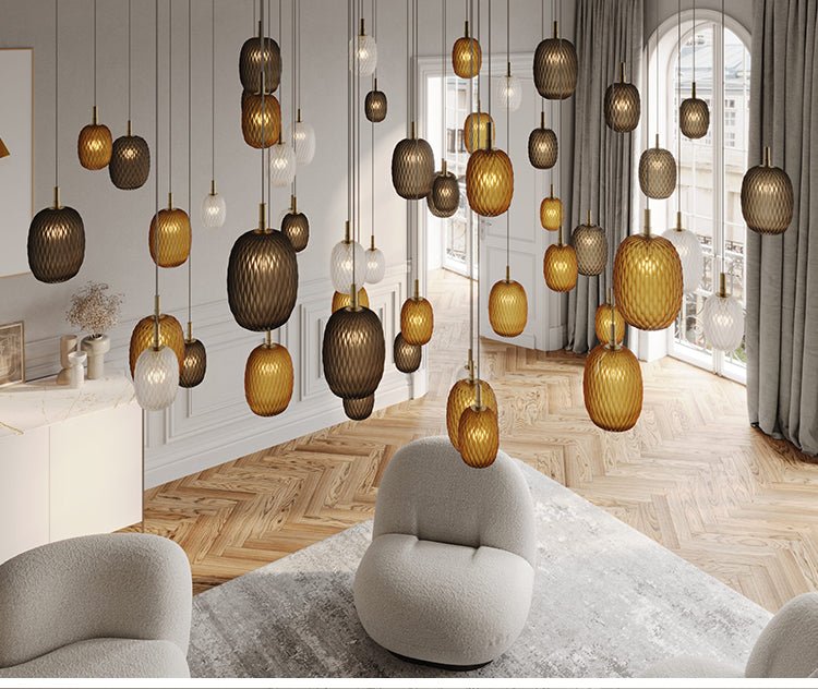 Chromatic Gem Drop Chandelier - Vakkerlight