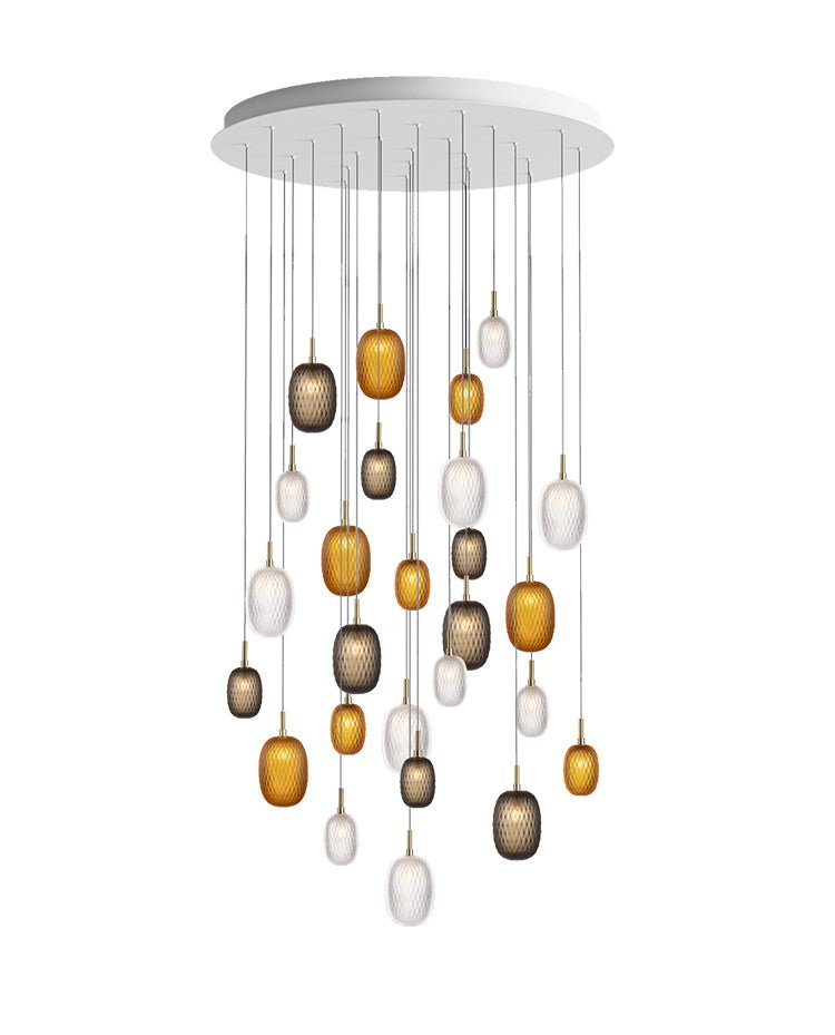 Chromatic Gem Drop Chandelier - Vakkerlight