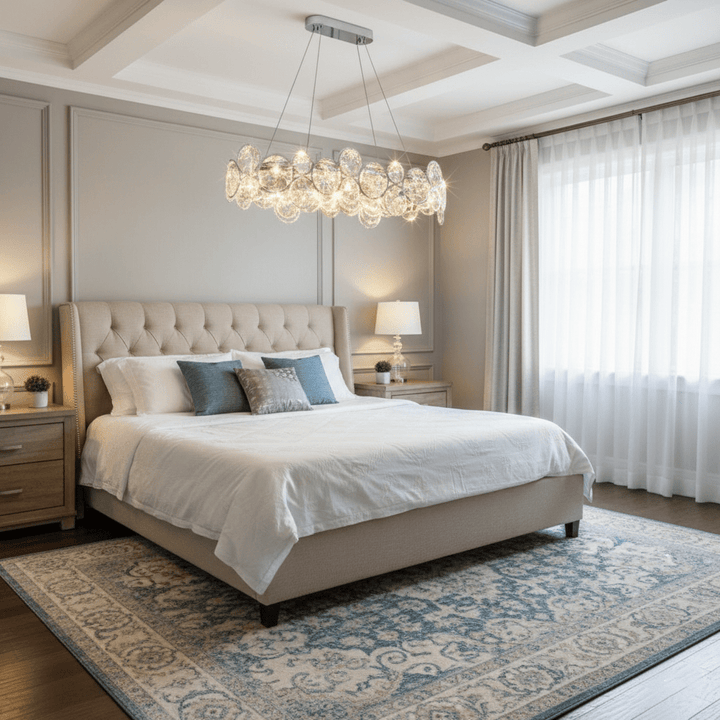 Chrome Round Crystal Chandelier - Vakkerlight