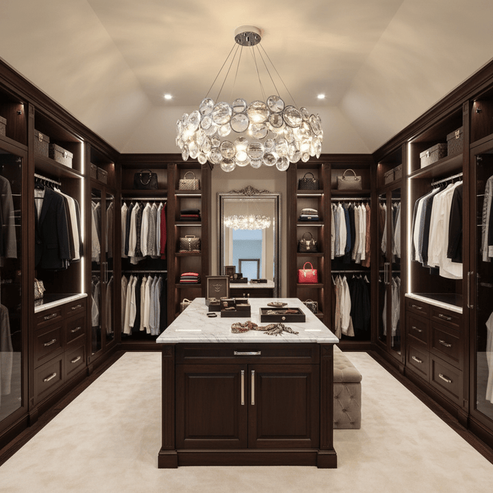 Chrome Round Crystal Chandelier - Vakkerlight