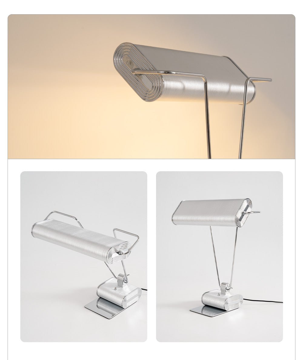 Chrome Coiled Wire Desk Lamp - Vakkerlight