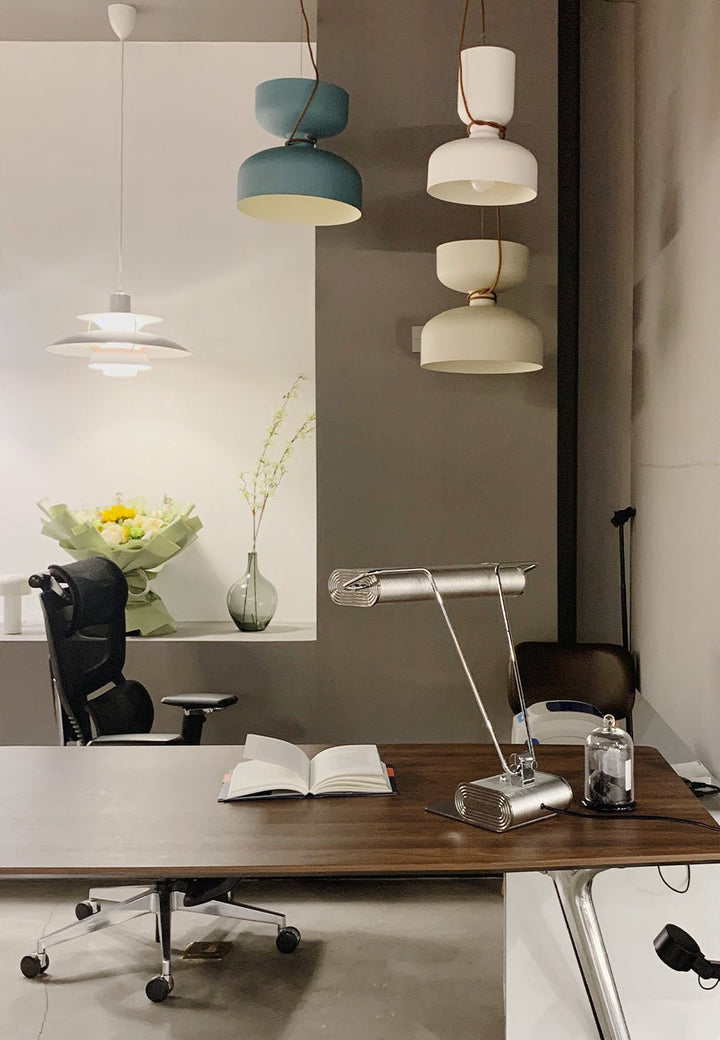 Chrome Coiled Wire Desk Lamp - Vakkerlight