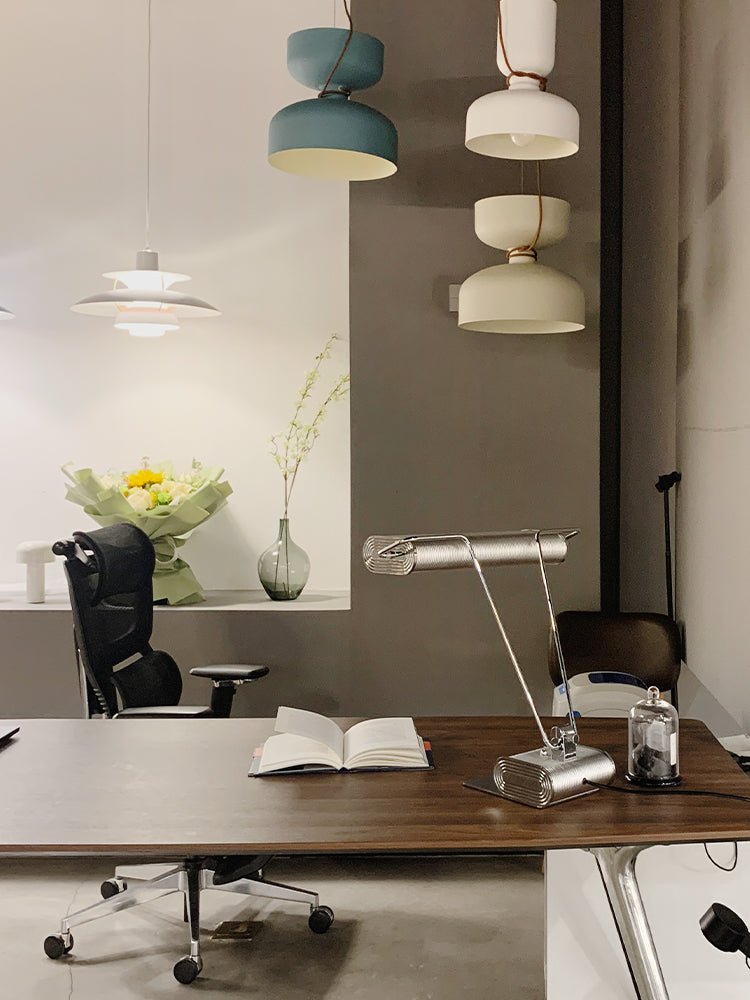 Chrome Coiled Wire Desk Lamp - Vakkerlight