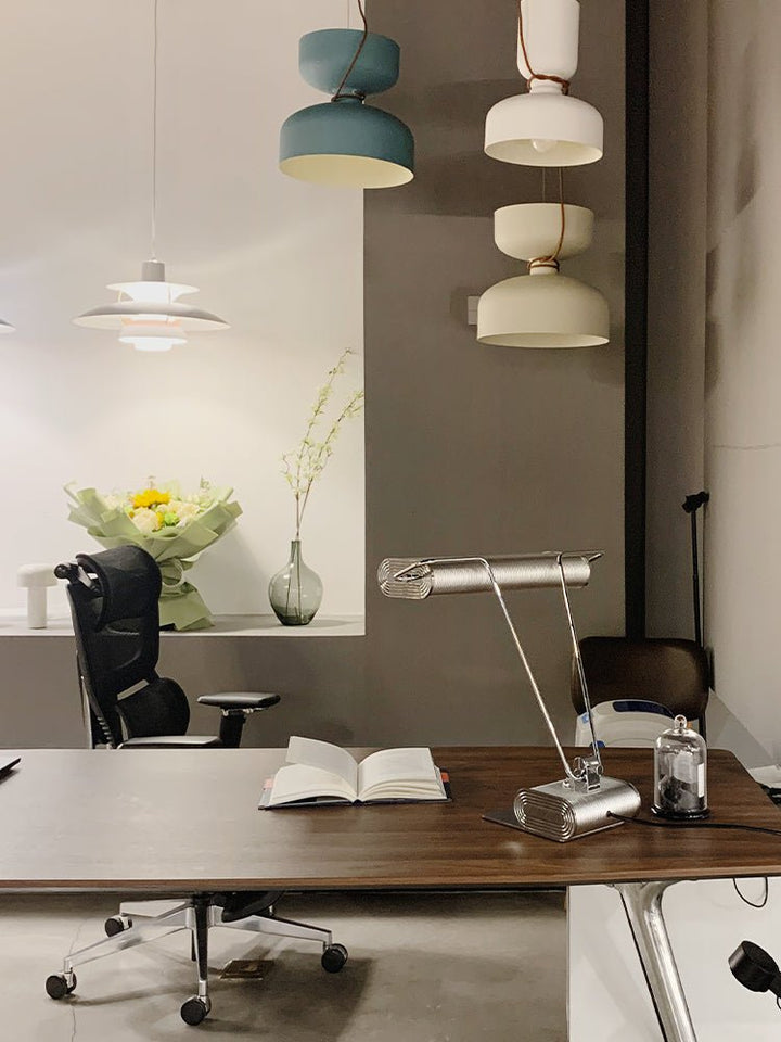 Chrome Coiled Wire Desk Lamp - Vakkerlight