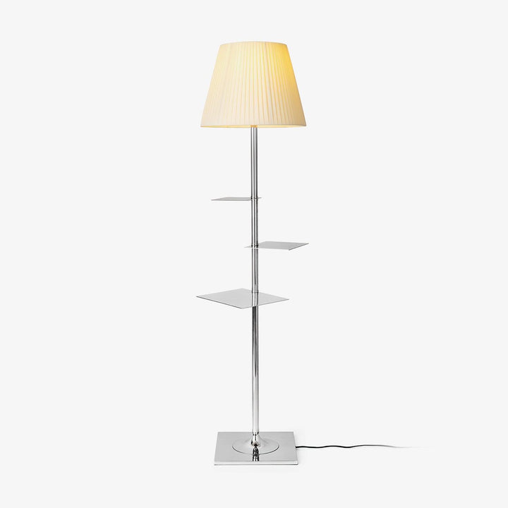 Chrome Prism Side Table Floor Lamp - Vakkerlight