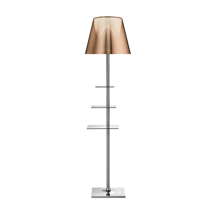 Chrome Prism Side Table Floor Lamp - Vakkerlight