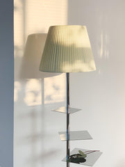 Chrome Prism Side Table Floor Lamp - Vakkerlight