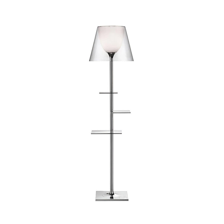 Chrome Prism Side Table Floor Lamp - Vakkerlight