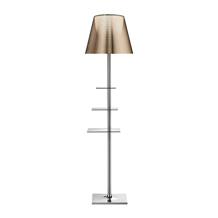 Chrome Prism Side Table Floor Lamp - Vakkerlight