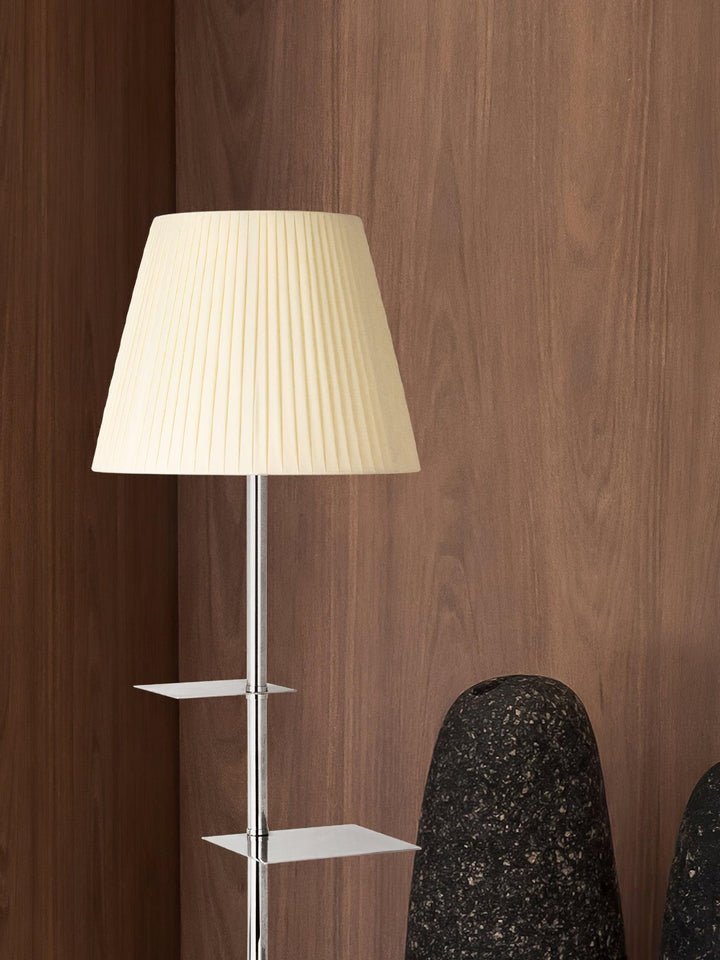 Chrome Prism Side Table Floor Lamp - Vakkerlight