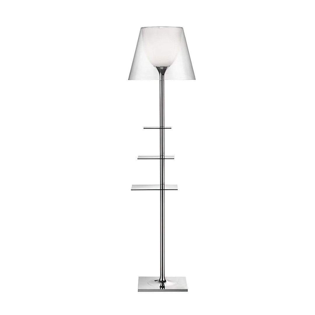 Chrome Prism Side Table Floor Lamp - Vakkerlight