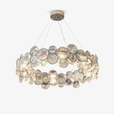 Candelabro de Cristal Redondo Cromado