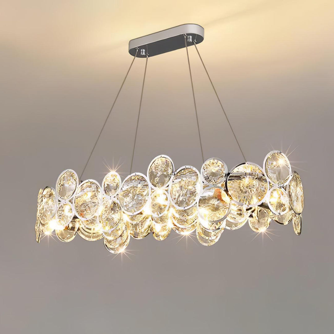 Chrome Round Crystal Chandelier - Vakkerlight