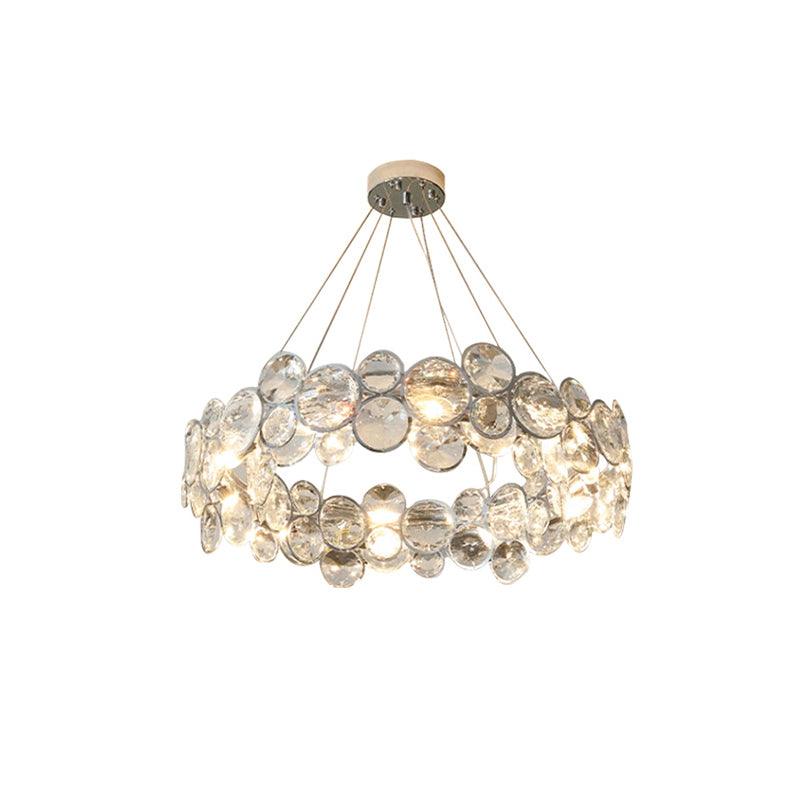 Chrome Round Crystal Chandelier - Vakkerlight