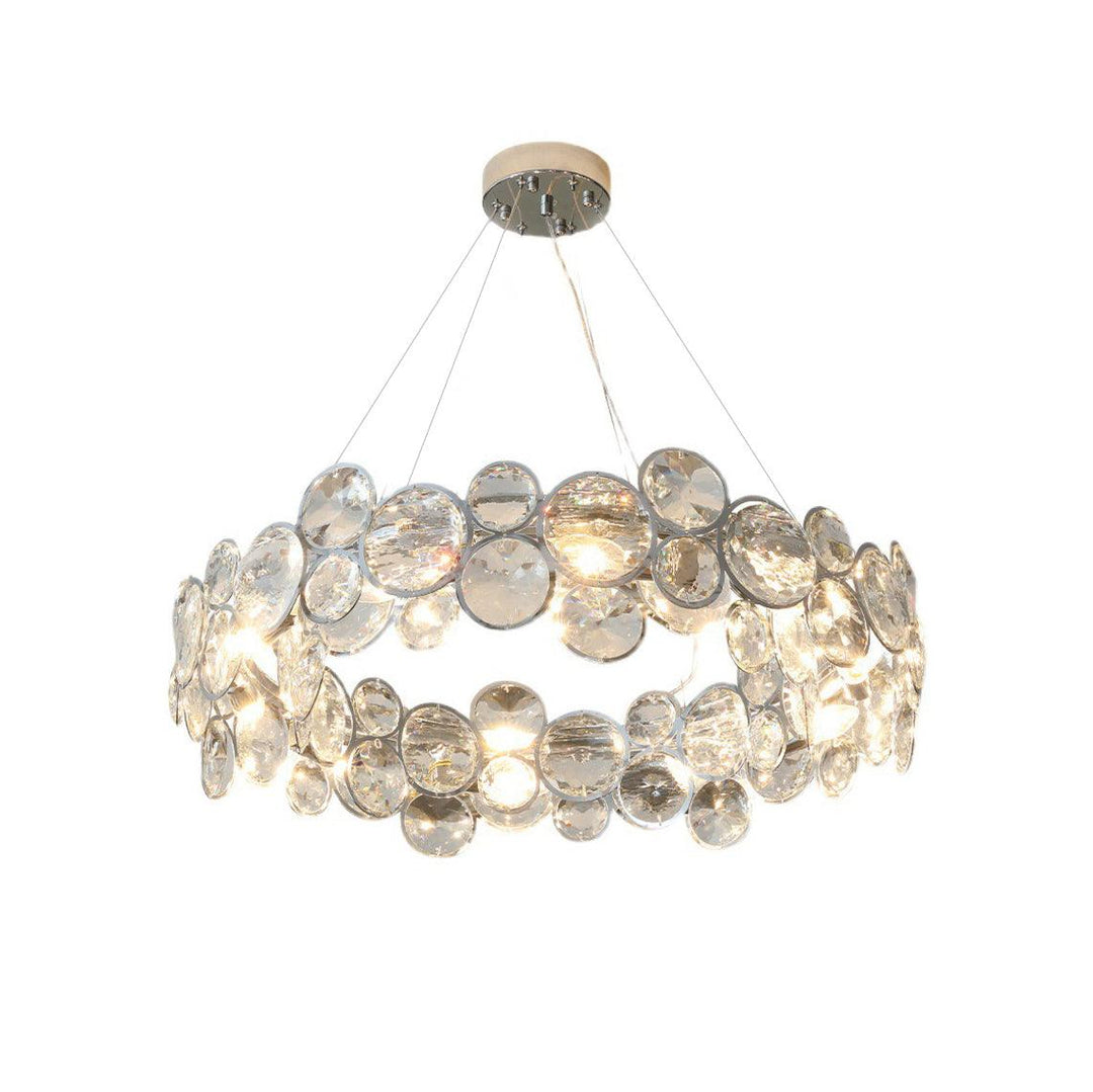 Chrome Round Crystal Chandelier - Vakkerlight