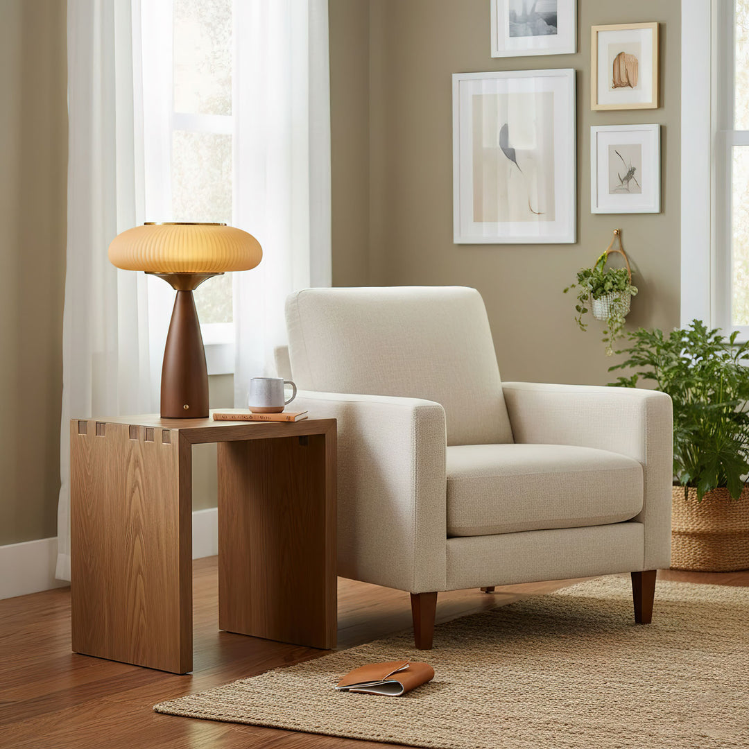 Cielo Wooden Rechargeable Table Lamp - Vakkerlight