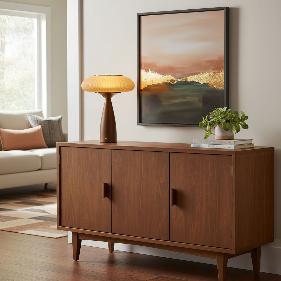 Cielo Wooden Rechargeable Table Lamp - Vakkerlight