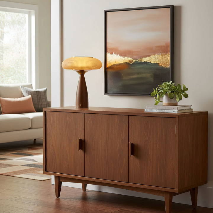 Cielo Wooden Rechargeable Table Lamp - Vakkerlight