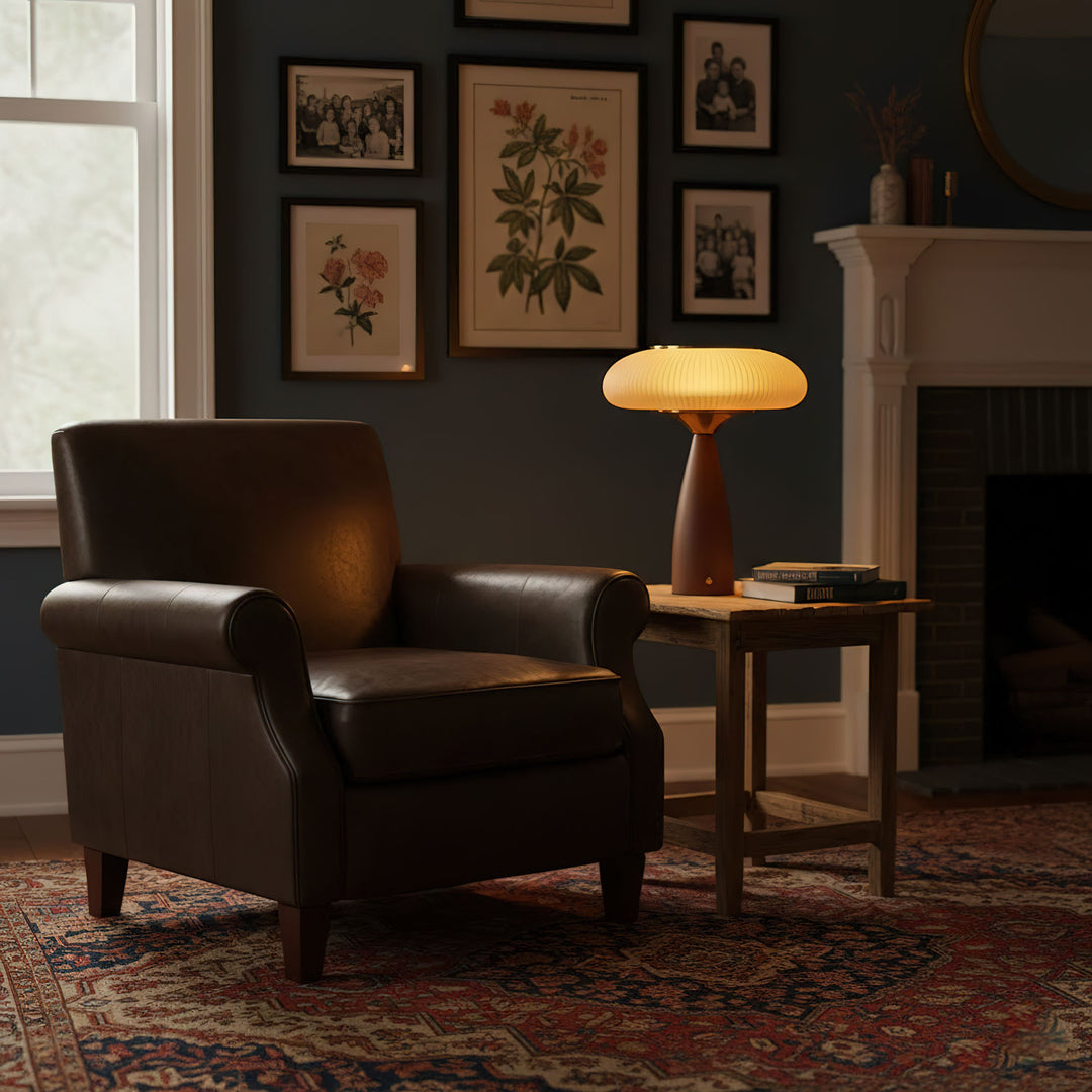 Cielo Wooden Rechargeable Table Lamp - Vakkerlight