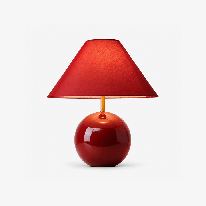 Cinabra Red Ceramic Table Lamp - Vakkerlight