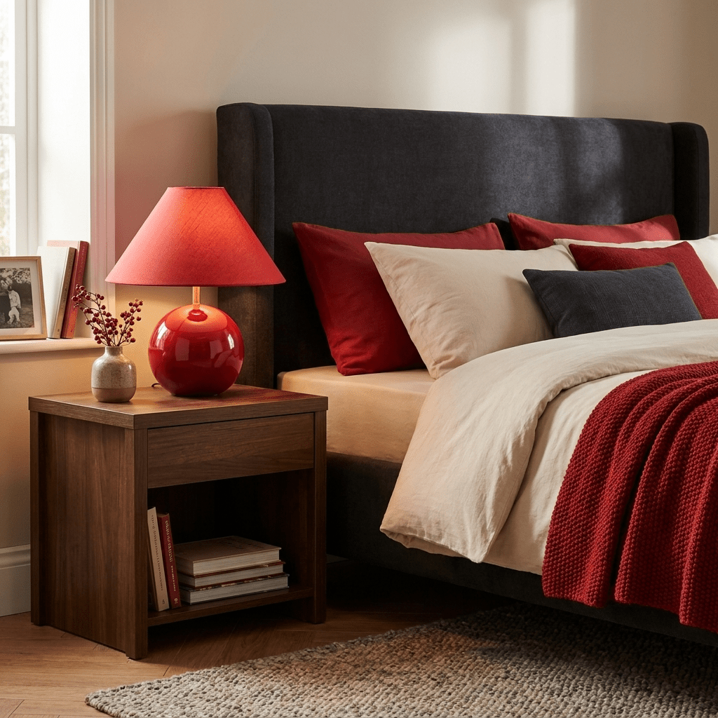 Cinabra Red Ceramic Table Lamp - Vakkerlight