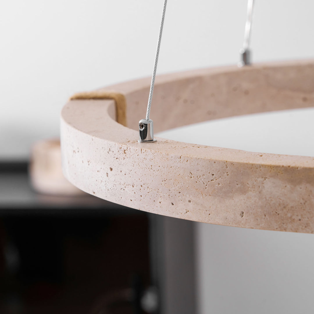 Circle Travertine Pendant Lamp - Vakkerlight
